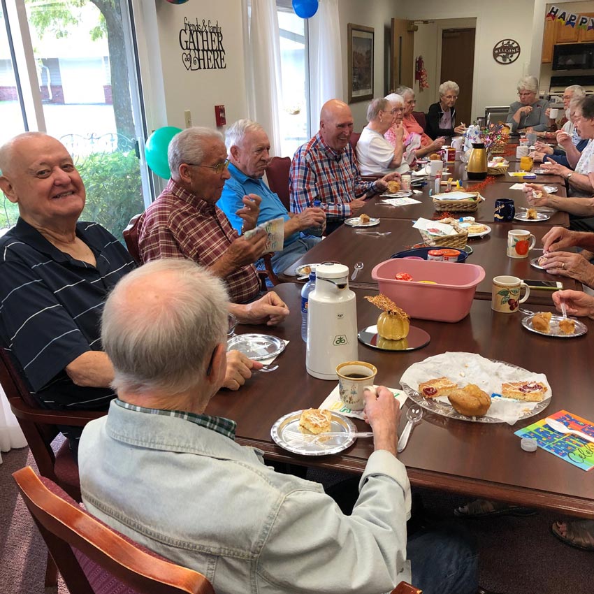 Gathering of residence at Regency Retirement